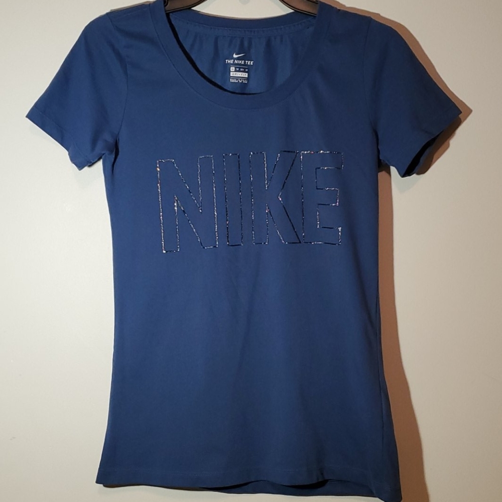 Nike Blue Dri-Fit Short Sleeve Tee